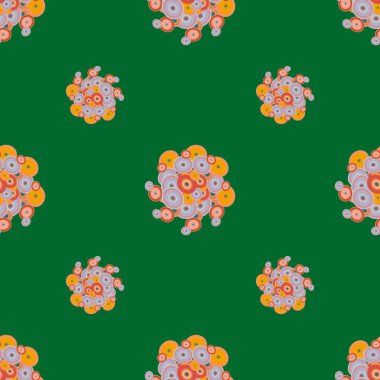 Soyut geometrik renkli seamless modeli daireler, arka plan ile