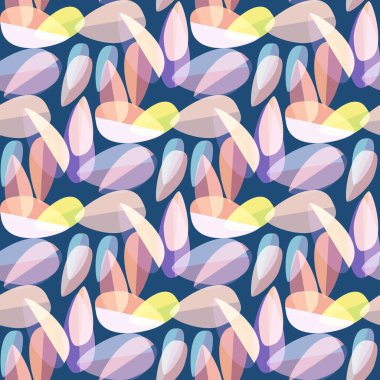 Parlak arka plan Dikişsiz desen çok renkli yapraklarda.