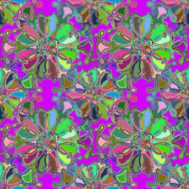 Soyut kaleydoskop renkli Dikişsiz desen arka planı için. 