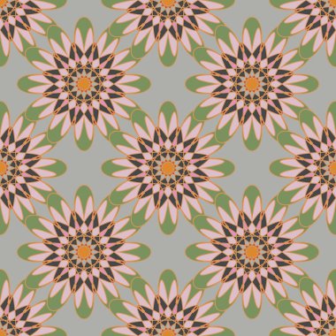  soyut çiçek geometrik Dikişsiz desen arka planı için