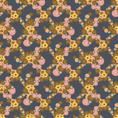 Soyut geometrik renkli seamless modeli daireler, arka plan ile