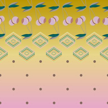 kiraz seamless modeli. Tekstil Ambalaj ve duvar kağıtları için iyi.