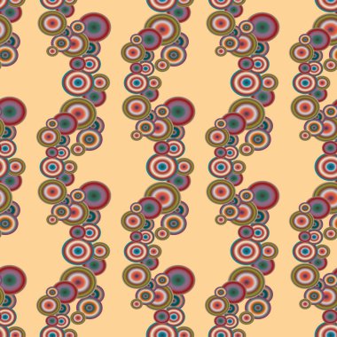 Soyut geometrik renkli seamless modeli daireler, arka plan ile