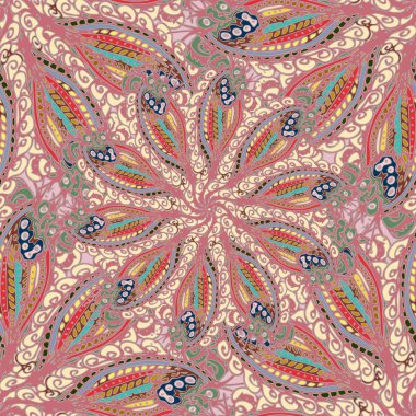 Soyut Dikişsiz renkli desen, vektör çizim