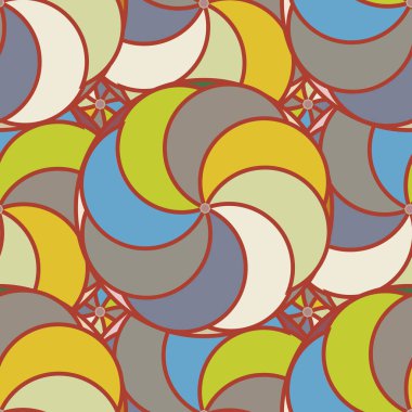 soyut geometrik renk desenli vektör çizimi