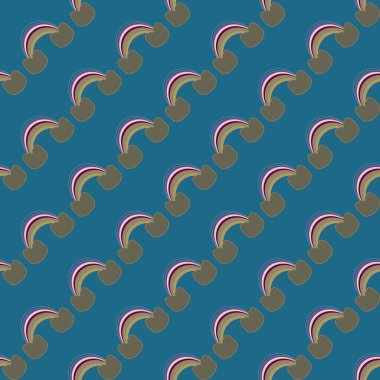 Gökkuşağı seamless modeli. Gökkuşağı Dizayn Tekstil, iç tasarım, keten, vb için. Şirin soyut çocuklar arka plan.