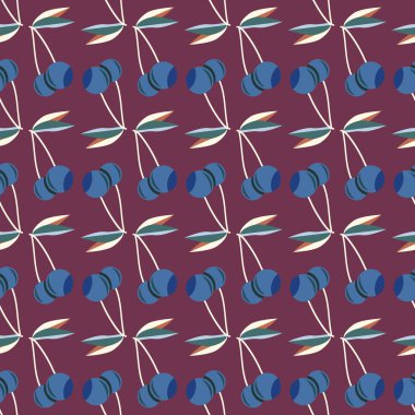 kiraz seamless modeli. Tekstil Ambalaj ve duvar kağıtları için iyi.