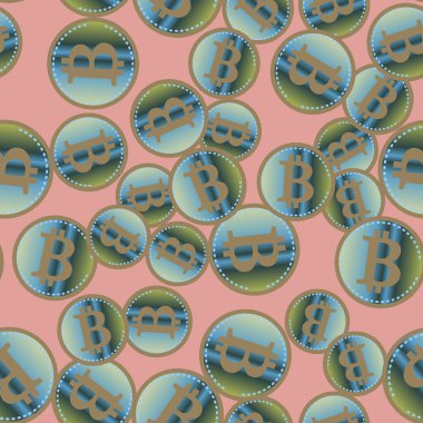 bitcoins parlak parlak pahalı sikkeleri ile Seamless modeli 