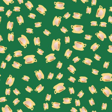 Kahve ya da çay Dikişsiz desen bardak.