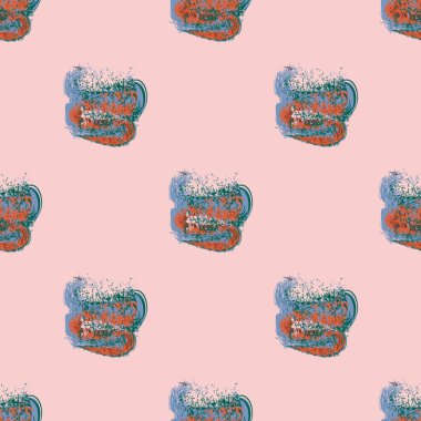 Bulutlar Dikişsiz desen şeklinde suluboya soyut leke.