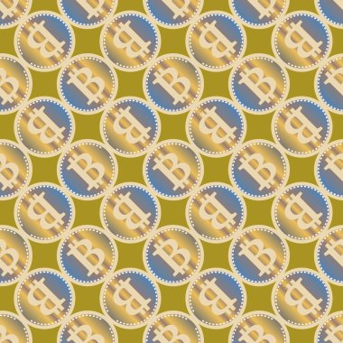 bitcoins parlak parlak pahalı sikkeleri ile Seamless modeli 