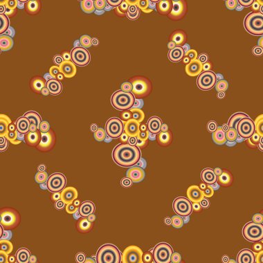 Soyut geometrik renkli seamless modeli daireler ile