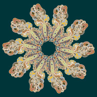 Stil zentangle yeni simetrik mandala doodle ile sanat esin kaynağı oldu. Duvar kağıdı, desen dolgularını, web sayfaları, yüzey dokuları için dekoratif nesne-ebilmek var olmak kullanılmış.