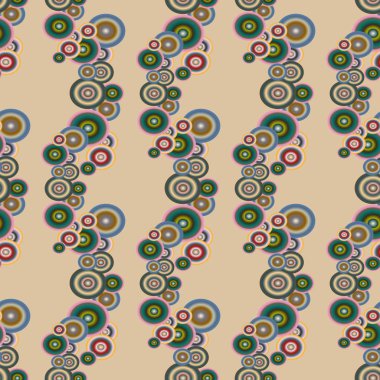 Soyut geometrik renkli seamless modeli daireler, arka plan ile