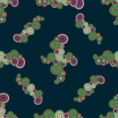 Soyut geometrik renkli seamless modeli daireler ile