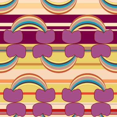 Gökkuşağı seamless modeli. Gökkuşağı Dizayn Tekstil, iç tasarım, keten, vb için. Şirin soyut çocuklar arka plan.