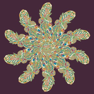 Stil zentangle yeni simetrik mandala doodle ile sanat esin kaynağı oldu. Duvar kağıdı, desen dolgularını, web sayfaları, yüzey dokuları için dekoratif nesne-ebilmek var olmak kullanılmış.