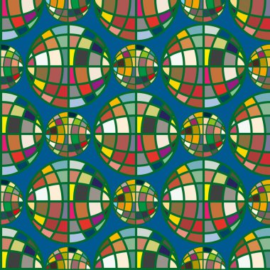 Renk seamless modeli ile işbirliği dünya küre.