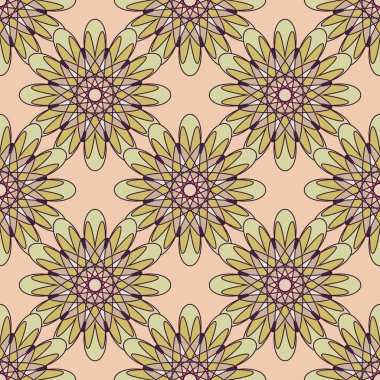  soyut çiçek geometrik Dikişsiz desen arka planı için