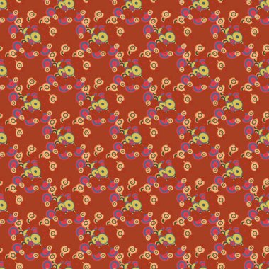 Soyut geometrik renkli seamless modeli daireler, arka plan ile