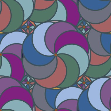 soyut geometrik renk desenli vektör çizimi