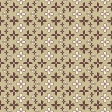 Çiçekler, vektör çizim ile çok renkli geometrik seamless modeli 