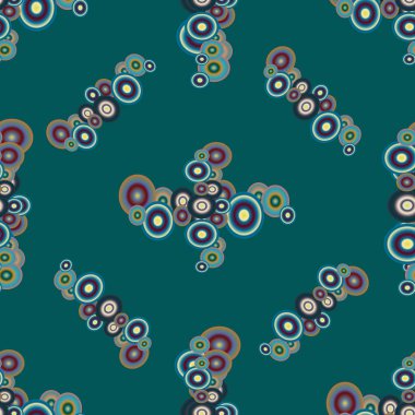 Soyut geometrik renkli seamless modeli daireler ile