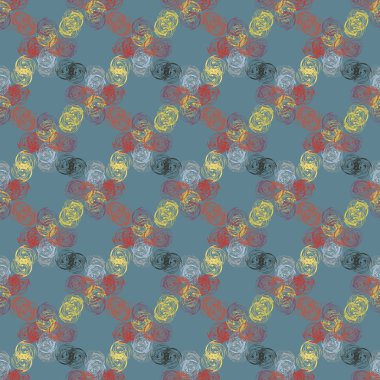 Soyut renkli seamless modeli, arka plan