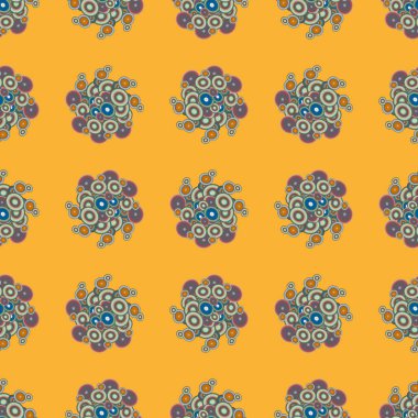 Soyut geometrik renkli seamless modeli daireler, arka plan ile