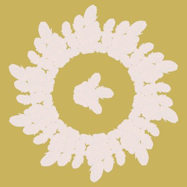 Stil zentangle yeni simetrik mandala sanat doodle ile esinlenerek.. 