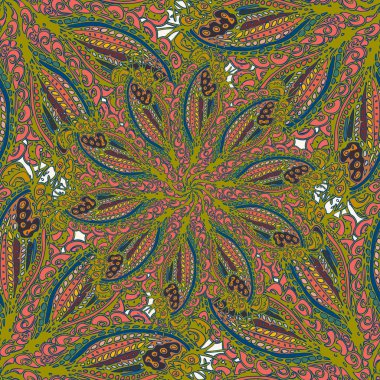 Soyut Dikişsiz renkli desen, vektör çizim