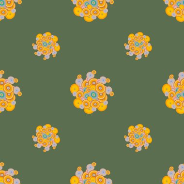 Soyut geometrik renkli seamless modeli daireler, arka plan ile