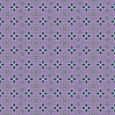 Çiçekler, vektör çizim ile çok renkli geometrik seamless modeli 