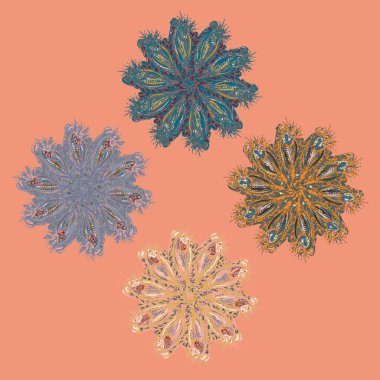 Stil zentangle yeni simetrik mandala doodle ile sanat esin kaynağı oldu. Duvar kağıdı, desen dolgularını, web sayfaları, yüzey dokuları için dekoratif nesne-ebilmek var olmak kullanılmış.