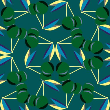 kiraz seamless modeli. Tekstil Ambalaj ve duvar kağıtları için iyi.