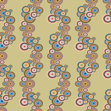 Soyut geometrik renkli seamless modeli daireler, arka plan ile