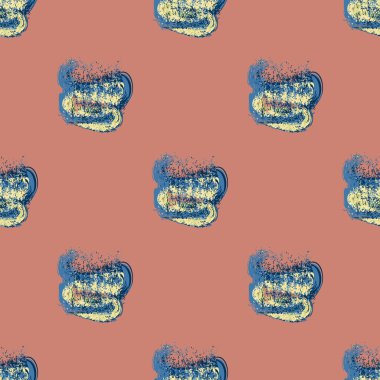 Bulutlar Dikişsiz desen şeklinde suluboya soyut leke.