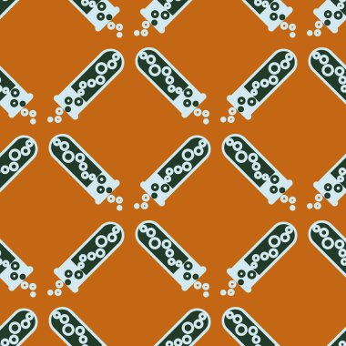 Kimya test tüpleri parlak arka plan üzerinde. Seamless modeli.