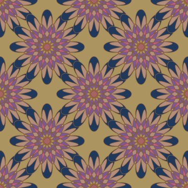  soyut çiçek geometrik Dikişsiz desen arka planı için