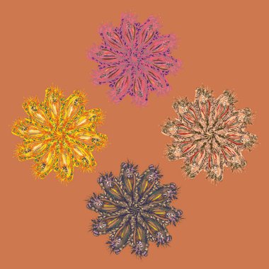 Stil zentangle yeni simetrik mandala doodle ile sanat esin kaynağı oldu. Duvar kağıdı, desen dolgularını, web sayfaları, yüzey dokuları için dekoratif nesne-ebilmek var olmak kullanılmış.