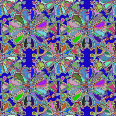 Soyut kaleydoskop renkli Dikişsiz desen arka planı için. 