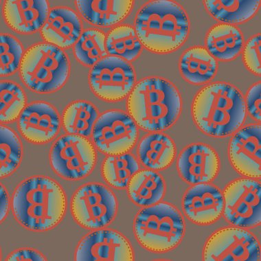 bitcoins parlak parlak pahalı sikkeleri ile Seamless modeli 
