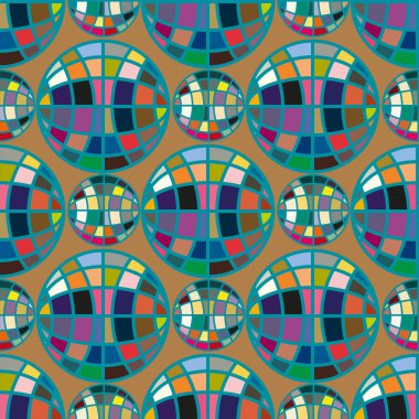 Renk seamless modeli ile işbirliği dünya küre.