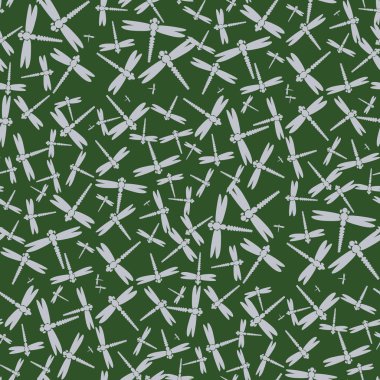 Dekoratif renkli seamless modeli ile şirin yusufçuk