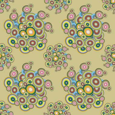 Soyut geometrik renkli seamless modeli daireler, arka plan ile