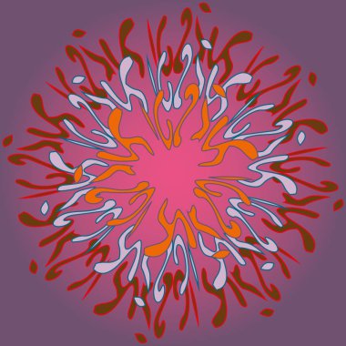 Yeni simetrik soyut mandala. Duvar kağıdı, desen dolgularını, web sayfaları, yüzey dokuları için dekoratif nesne-ebilmek var olmak kullanılmış.