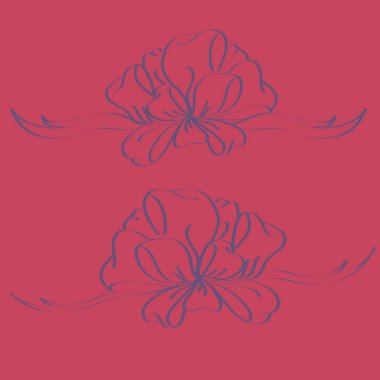 Set çekilmiş yay izole el renk arka plan üzerinde.