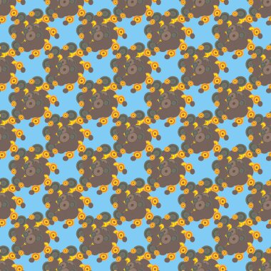 Soyut geometrik renkli seamless modeli daireler, arka plan ile