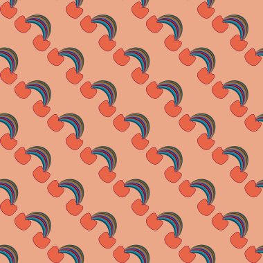 Gökkuşağı seamless modeli. Gökkuşağı Dizayn Tekstil, iç tasarım, keten, vb için. Şirin soyut çocuklar arka plan.