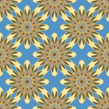  soyut çiçek geometrik Dikişsiz desen arka planı için